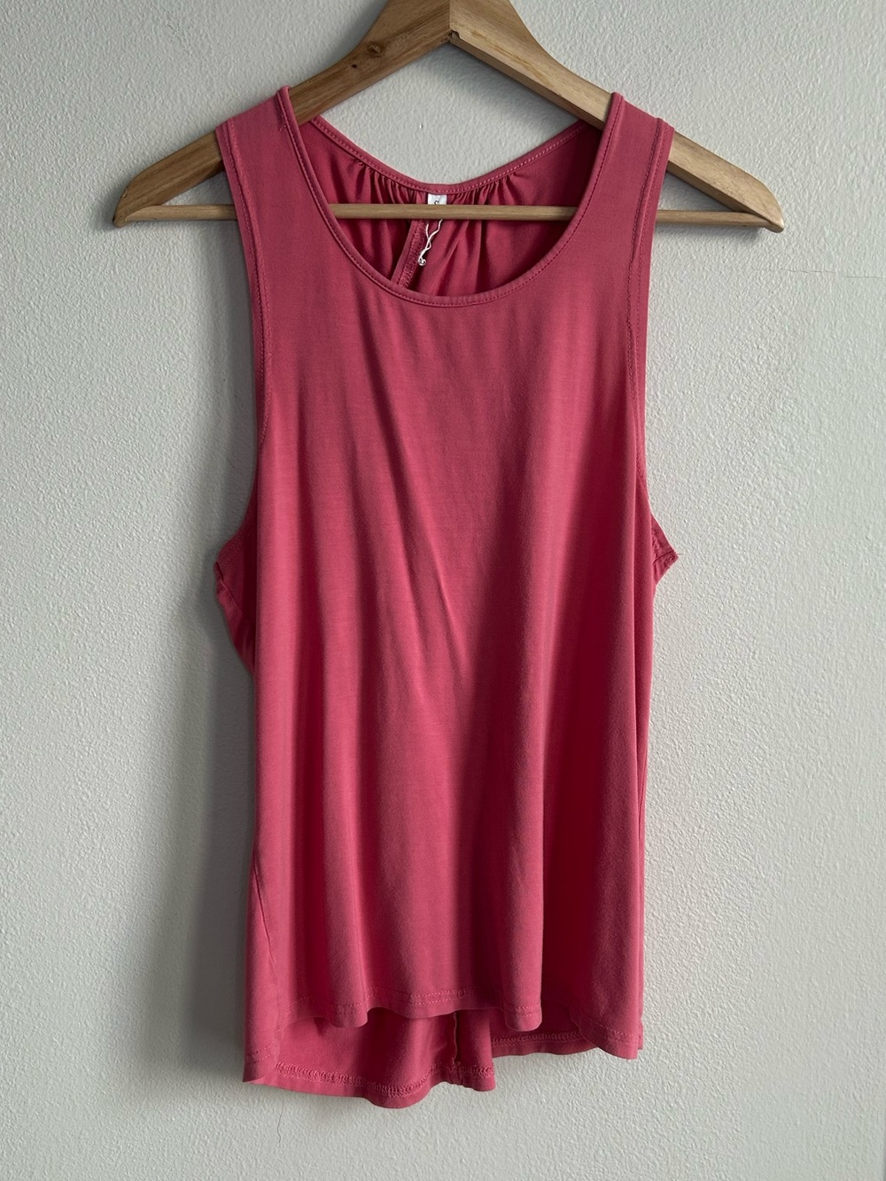 Pink Crossback Casual Sleeveless Tank Top Size S Small